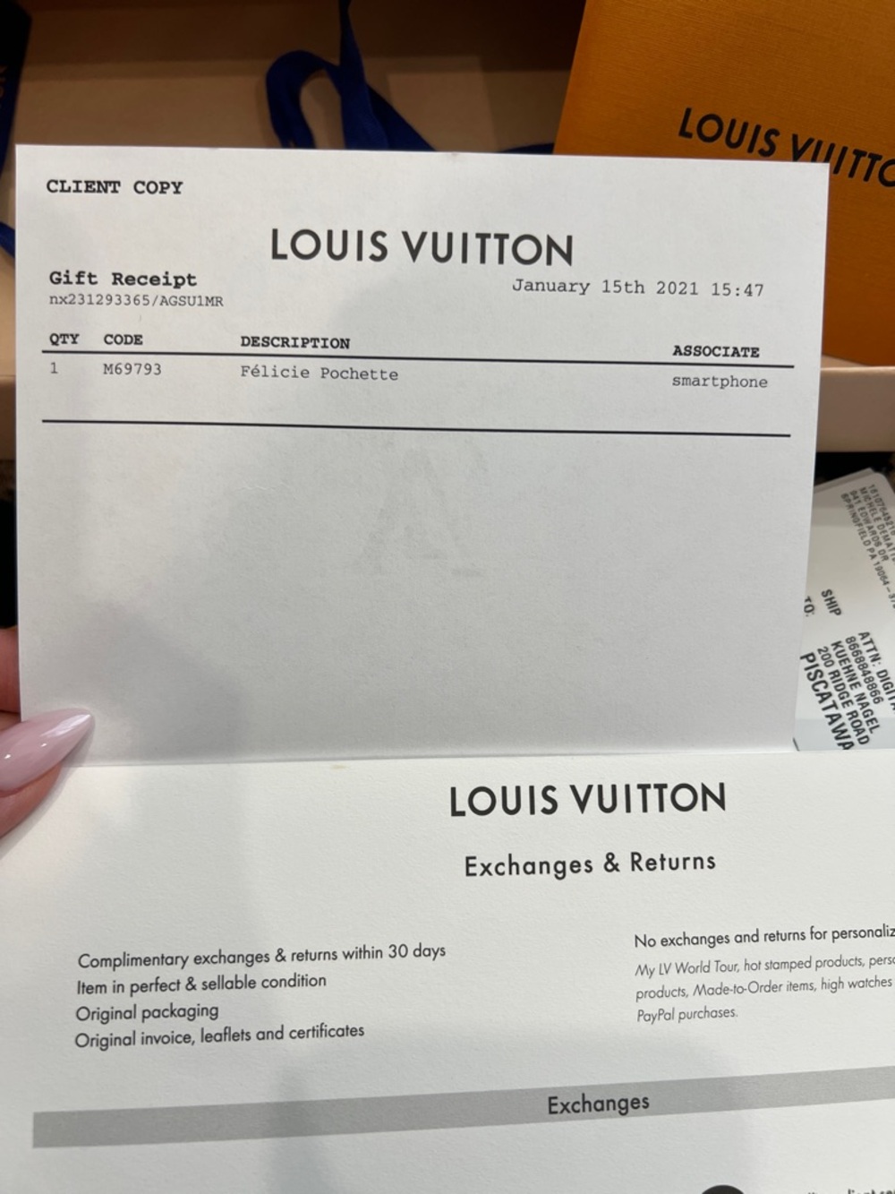 Louis Vuitton Pochette Felice Metallic rose gold Monogram Crossbody Clutch - Picture 6 of 8